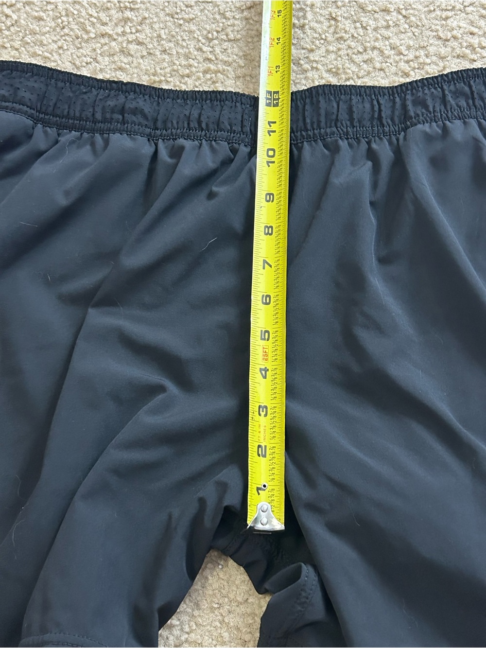 Vuori Rush Mens XXL Athletic Lined Shorts Black 5.5" Inseam V358 Performance - Picture 8 of 9